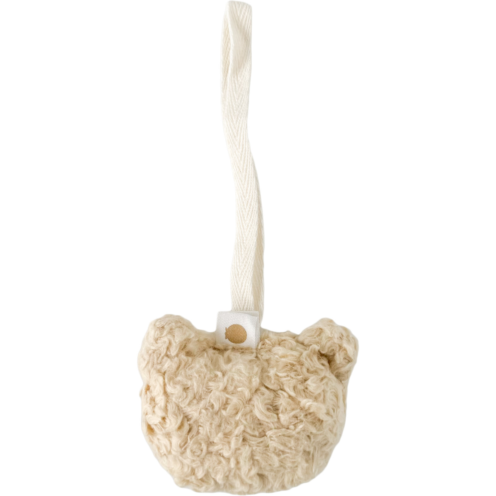 Bear Sherpa Plush Baby Pacifier Binky Clip Holder - Pacifiers - 1