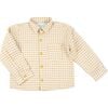 Yellow Gingham Button Down Shirt, Yellow - Button Downs - 1 - thumbnail