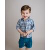 Teal Flannel Shirt Set, Teal - Mixed Apparel Set - 4