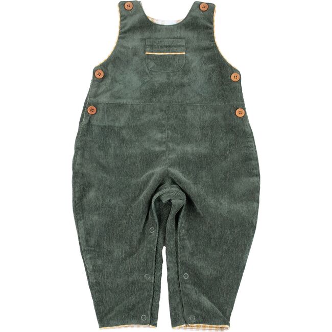 Forest Green Corduroy Overalls, Green