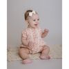 Pink Floral Bubble Romper, Pink Multi - Rompers - 2