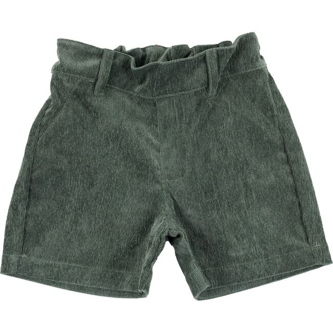 Forest Green Corduroy Shorts, Green