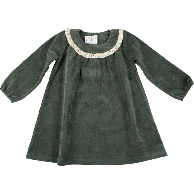 Forest Green Corduroy Dress, Green