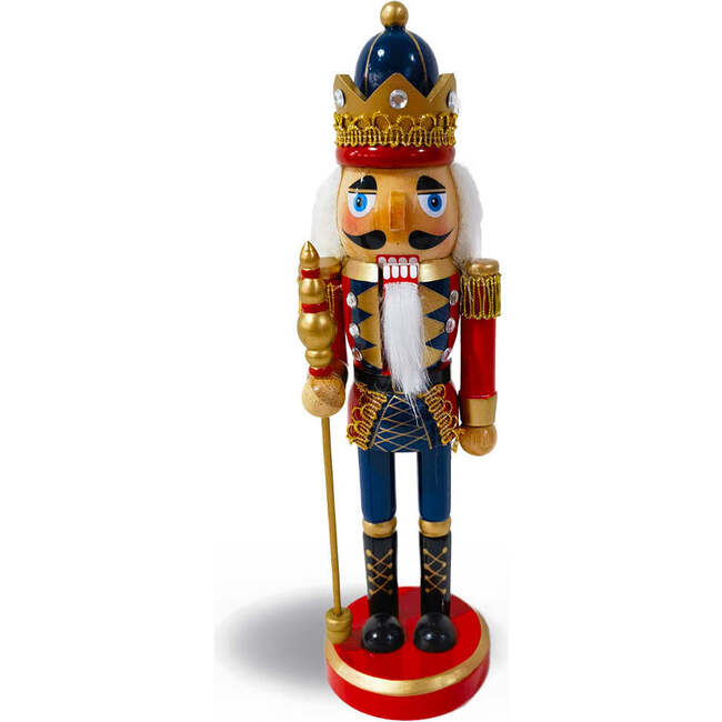 Lavish King Nutcracker, Gold, Red, and Blue