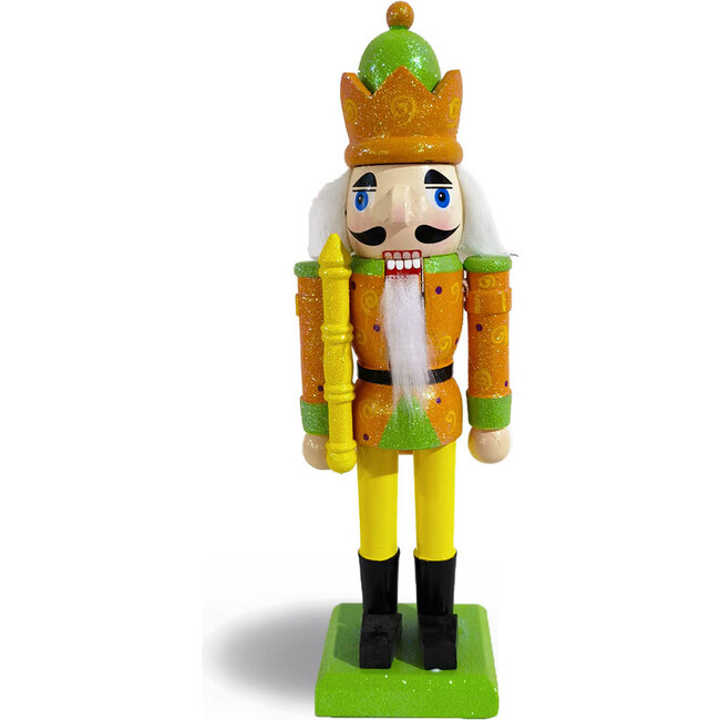 Groovy Orange Nutcracker with Polka Dots