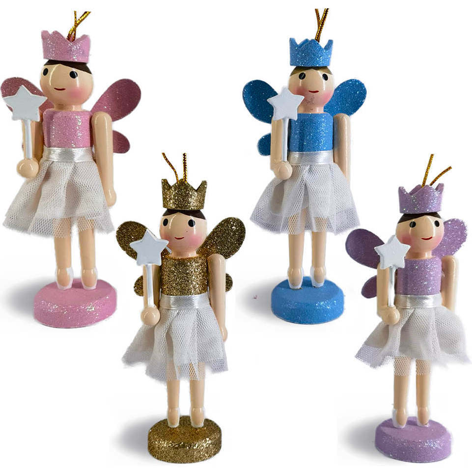 Angel Fairy Ornaments, Set of 4 - Ornaments - 1