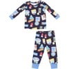 Vintage Ski Patches Loungewear set, Black - Mixed Apparel Set - 1 - thumbnail