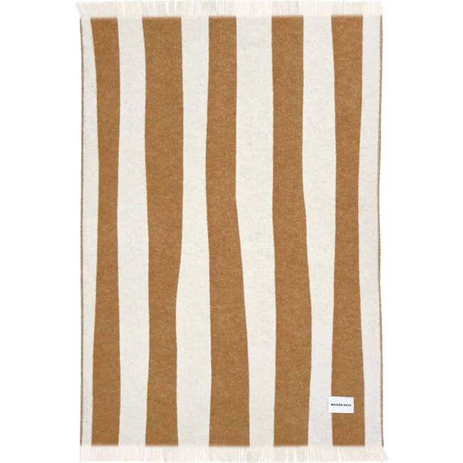 Rough Stripe Blanket, Terra Brown - Throws - 2