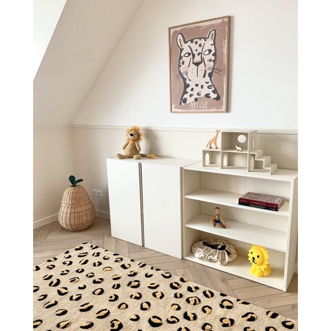 Leopard Rug, Beige, Brown and Black - Rugs - 2