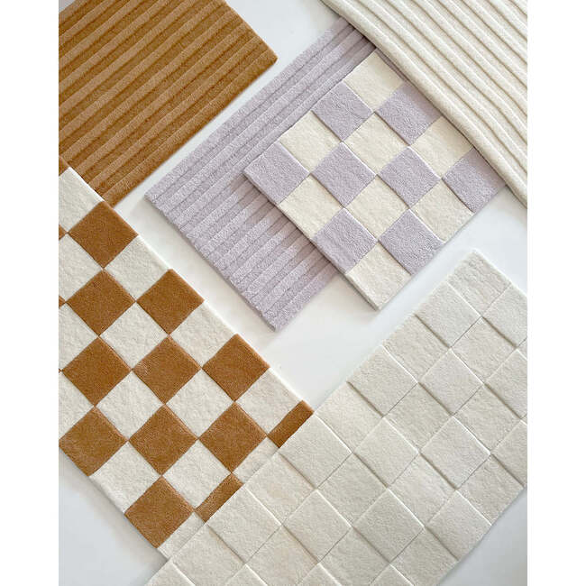 Checkerboard Rug, Off White - Rugs - 2