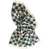 Checkerboard Blanket, Green and Pink - Throws - 4