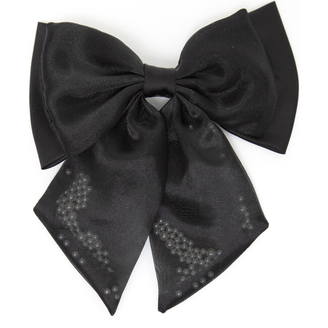 Annie Bow Hairclip, Black