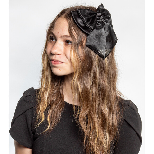 Annie Bow Hairclip, Black - Hair Accessories - 2