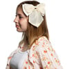 Annie Bow Hairclip, Beige - Hair Accessories - 2