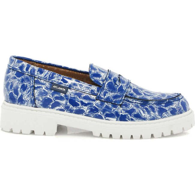 Aurea Penny Loafer, Blue Organza