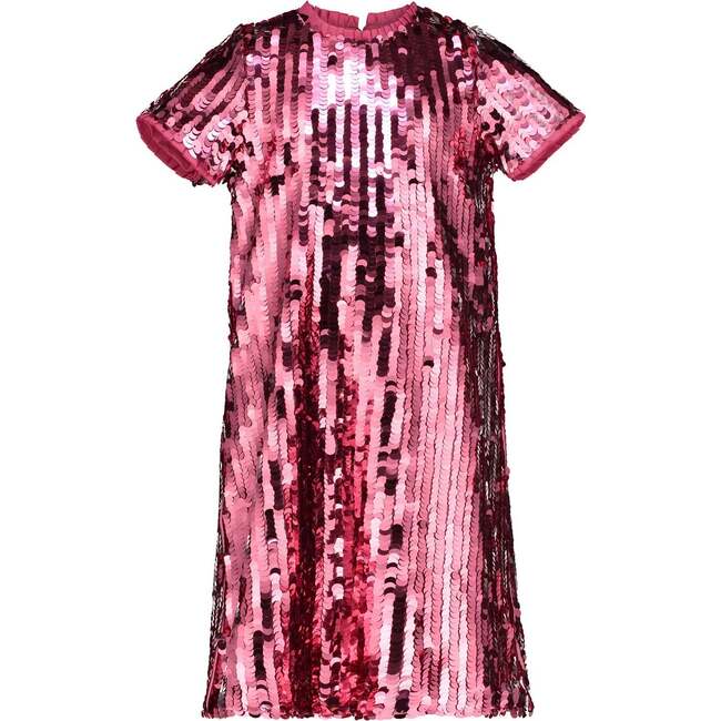 Coco Sequin Girls Party Dress, Pink