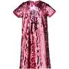 Coco Sequin Girls Party Dress, Pink - Dresses - 1 - thumbnail