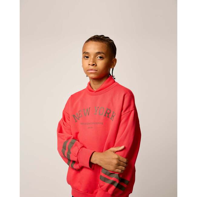 Organic Sunday Sweatshirt in Faded Red - Sweatshirts - 3