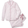 Men's Pajama Set, Garnet Tattersall - Pajamas - 1 - thumbnail