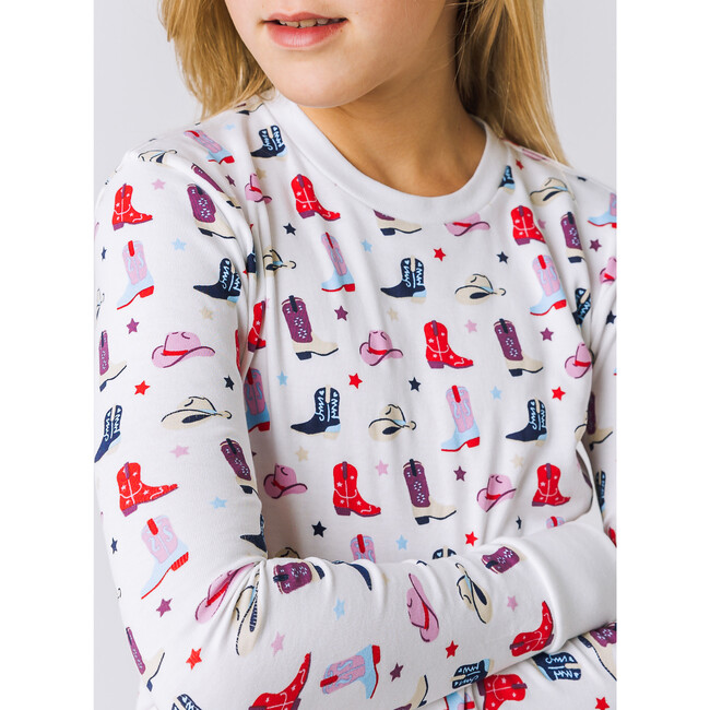 The Organic Long Sleeve Pajama Set, Giddy Up - Pajamas - 2