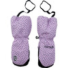 Tittles Statement PrimaLoft Silicon Print Wrist Leash Mittens, Purple Beans - Gloves - 1 - thumbnail