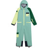 Quest PrimaLoft Waterproof Zipper Upcycled Snow Overall, Northern Lights & Lime - Snowsuits - 1 - thumbnail