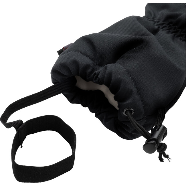 Reina PrimaLoft Silicon Print Wrist Leash Snow Gloves, Black - Gloves - 7