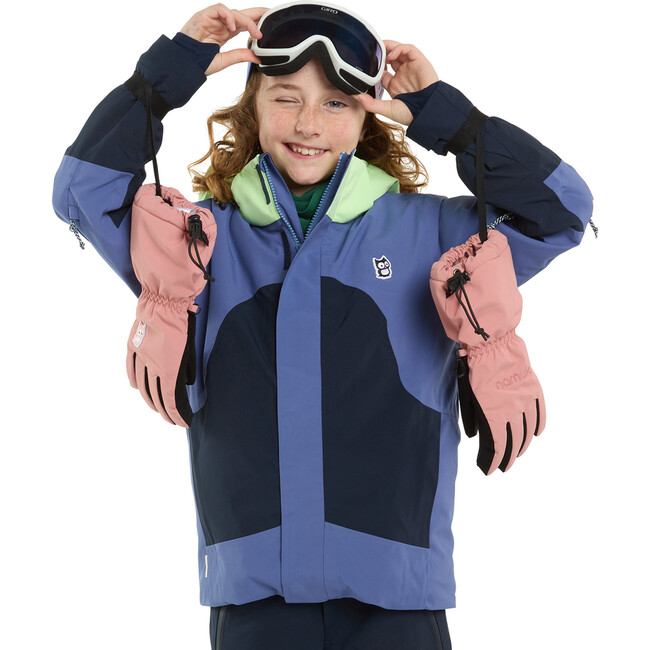 Neve PrimaLoft Waterproof Detachable Hood Snow Jacket, Midnight Blue & True Navy - Jackets - 4