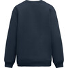 Macem Crew Neck Long Sleeve Oversized Sweatshirt, True Navy - Sweatshirts - 2