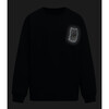 Macem Crew Neck Long Sleeve Oversized Sweatshirt, True Navy - Sweatshirts - 3