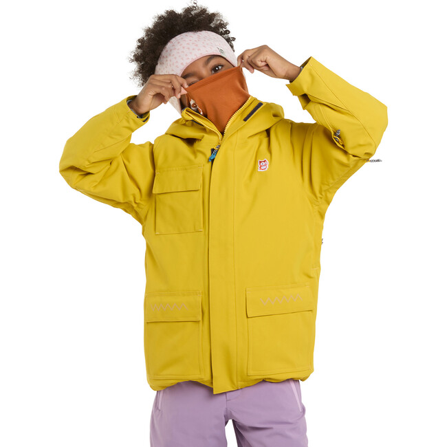 Mission PrimaLoft Waterproof Chin Guard Snow Jacket, Sunflower Yellow - Jackets - 6