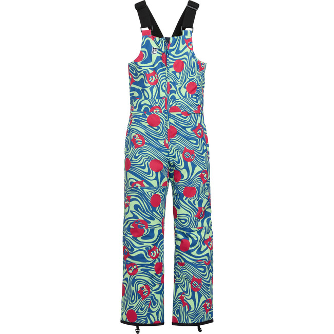 Legna Polka Corbet PrimaLoft Zipper Snow Bib Pants, Blue Marin