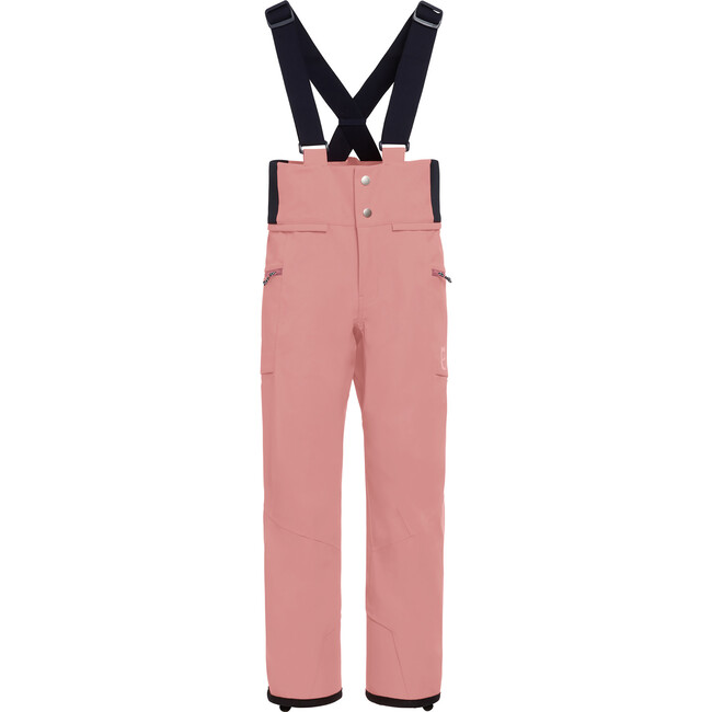 Dait All Season 3-Layer Waterproof Adjustable Bib Pants, Dark Rose