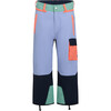 Crusade Adjustable Waistband Waterproof Upcycled Snow Pants, True Navy & Northern Lights - Snow Pants - 1 - thumbnail