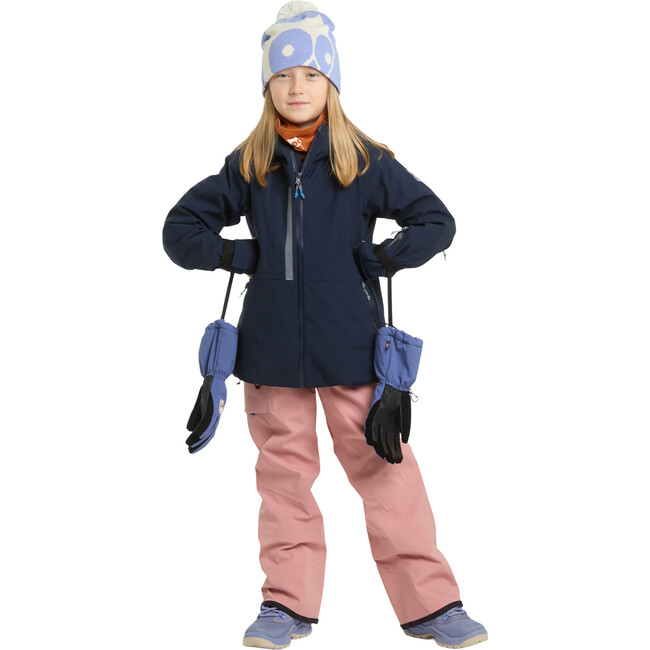 Dait All Season 3-Layer Waterproof Adjustable Bib Pants, Dark Rose - Snow Pants - 4