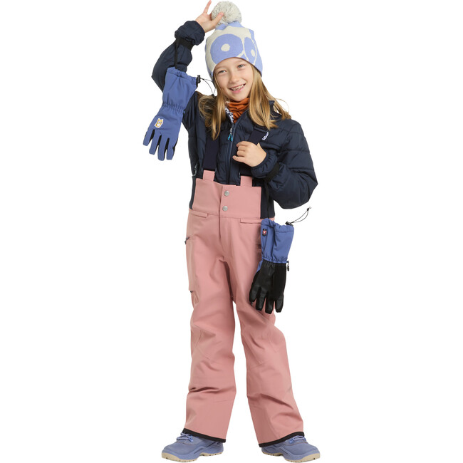 Dait All Season 3-Layer Waterproof Adjustable Bib Pants, Dark Rose - Snow Pants - 5