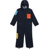 Quest PrimaLoft Waterproof Zipper Snow Overall, True Navy & Corporate Red - Snowsuits - 1 - thumbnail