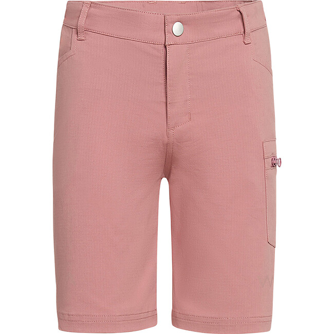 Scrab Adjustable Waistband Outdoor Pocket Shorts, Dark Rose