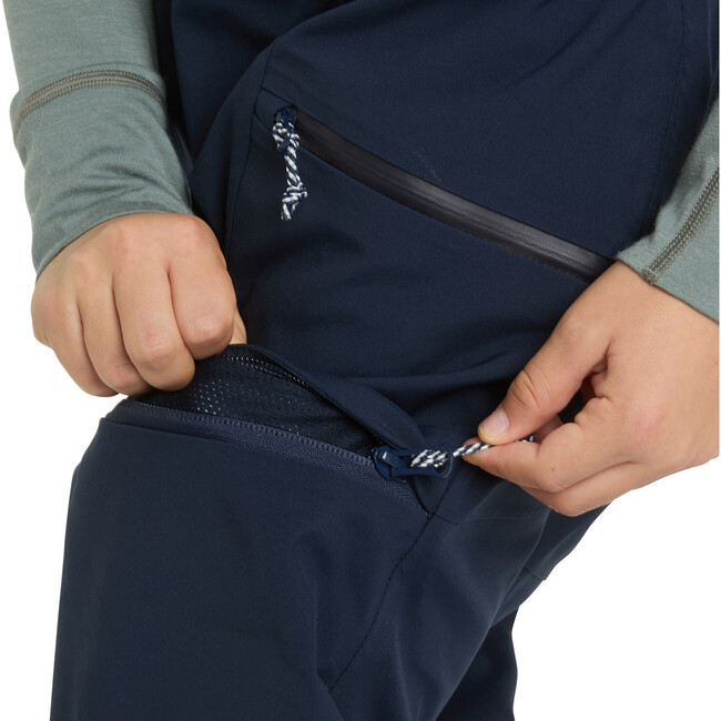 Dait All Season 3-Layer Waterproof Adjustable Bib Pants, True Navy - Snow Pants - 8