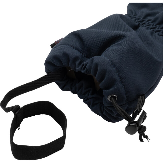 Reina PrimaLoft Silicon Print Wrist Leash Snow Gloves, True Navy - Gloves - 4