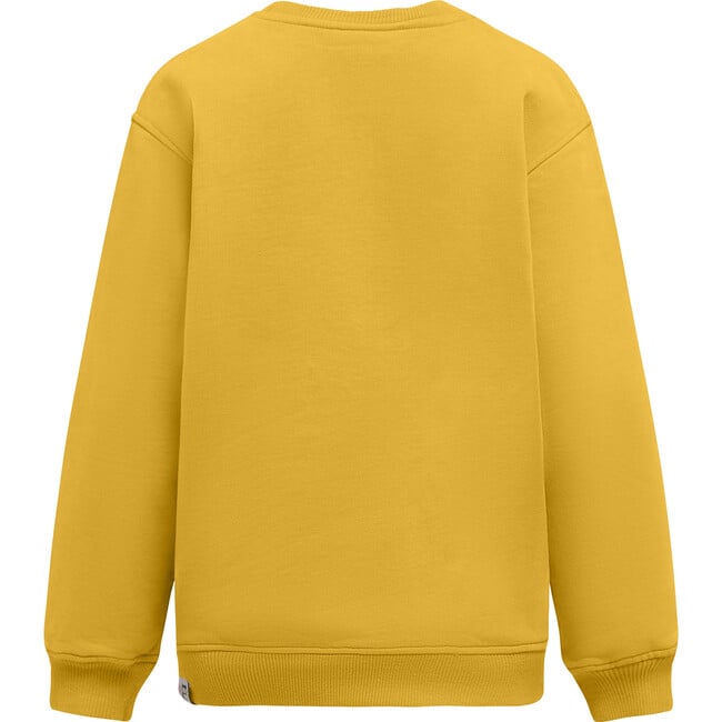 Macem Crew Neck Long Sleeve Oversized Sweatshirt, Sunflower Yellow - Sweatshirts - 2