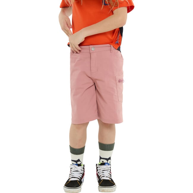 Scrab Adjustable Waistband Outdoor Pocket Shorts, Dark Rose - Shorts - 5