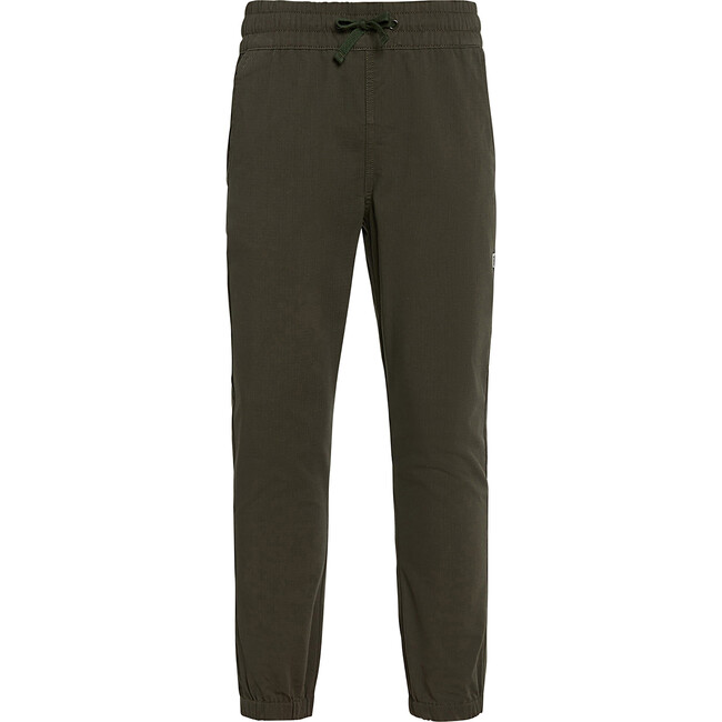 Dash Lightweight Elastic Waist Drawstring Ripstop Pants, Olive