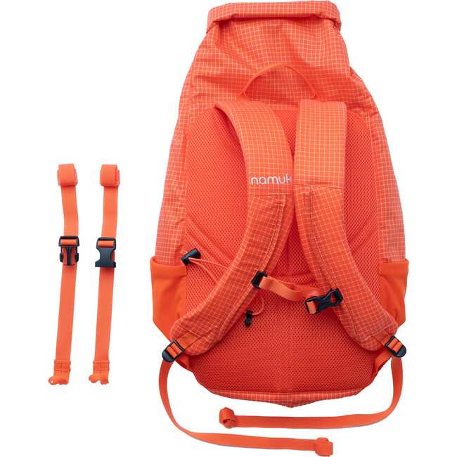 Leon Lightweight Mesh Pocket Waterproof Backpack 20L, Red Orange - Backpacks - 3