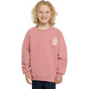 Macem Crew Neck Long Sleeve Oversized Sweatshirt, Dark Rose - Sweatshirts - 4