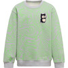 Legna Macem Crew Neck Long Sleeve Oversized Sweatshirt, Paradise - Sweatshirts - 1 - thumbnail