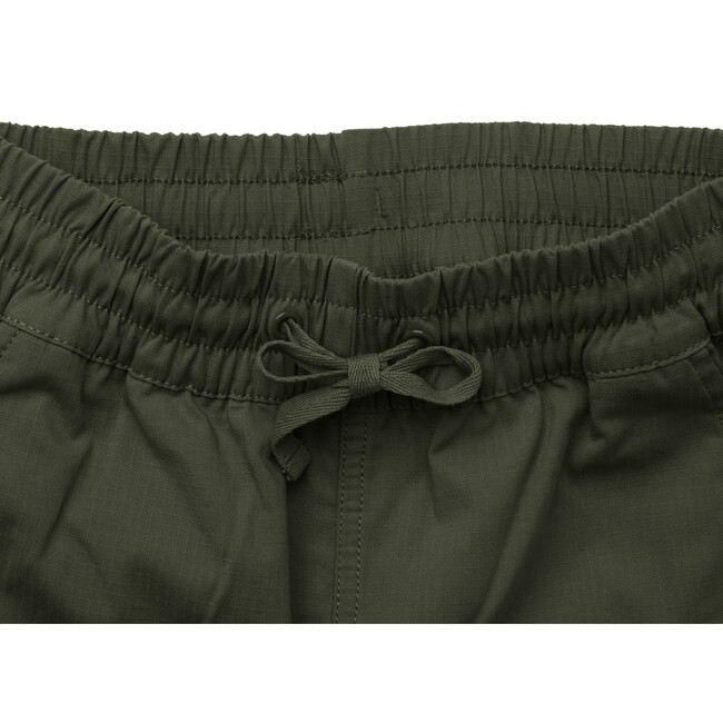 Dash Lightweight Elastic Waist Drawstring Ripstop Pants, Olive - Pants - 7