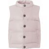 Children Featherlight Sleeveless Button Down Vest, Rose Powder - Vests - 1 - thumbnail
