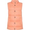 Children Featherlight Sleeveless Button Down Vest, Peach - Vests - 1 - thumbnail