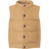 Children Featherlight Sleeveless Button Down Vest, Mahogany Rose - Vests - 1 - thumbnail